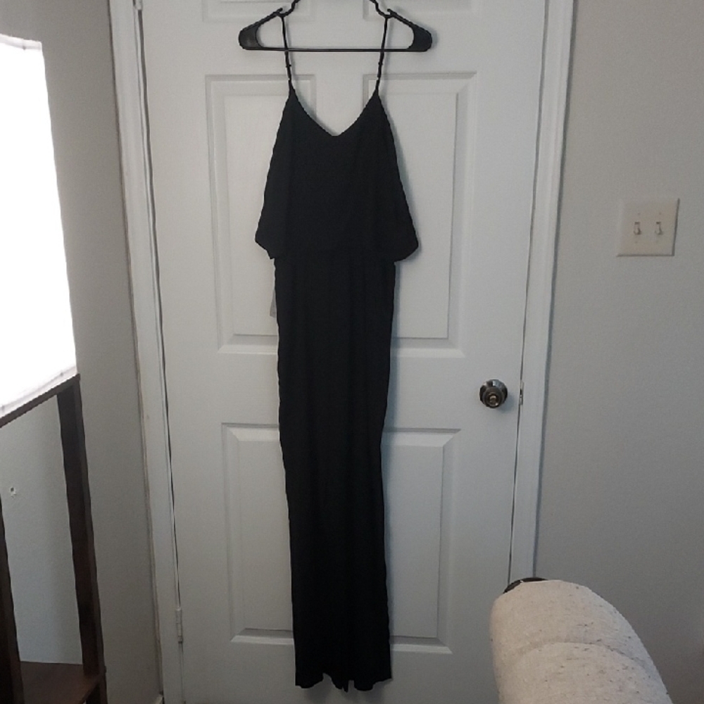 Vanity Room Black Wide Leg Jumpsuit